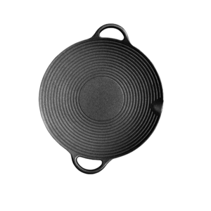 Sartén de Hierro Fundido, Sartén Redonda Antiadherente, Plancha Precurada de Hierro Fundido <span class=keywords><strong>para</strong></span> Paella, Plancha <span class=keywords><strong>para</strong></span> Asar al Aire Libre - Product Image 6