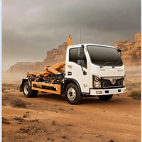 Camion à benne basculante Dongfeng 4x2 avec bras de ramassage, capacité de 8 m³, conteneur amovible pour la collecte des déchets urbains et les services d'assainissement rural