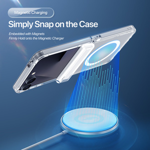 เคสโทรศัพท์แบบพับได้แบบเต็มตัวสำหรับเคสโทรศัพท์แม่เหล็ก ZFlip8, เคสใสบางเฉียบป้องกันการตกกระแทก - Product Image 3