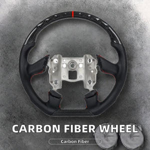 Volante de Fibra de Carbono YG para <span class=keywords><strong>Chevrolet</strong></span> Corvette C6 ML94 de 3 Radios 2005, Volante de Carreras en Forma de D con Cuero Perforado - Product Image 2