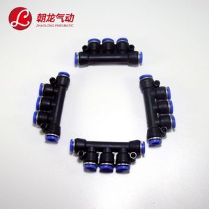 ข้อต่อพลาสติกแบบเร็ว Zhaolong Pneumatic รุ่น PK-4-6-8-10-12 ข้อต่อทองเหลืองห้าทางสำหรับสายลม มาตรฐานอังกฤษ - Product Image 1