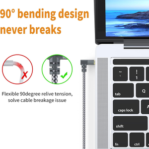 Câble <span class=keywords><strong>auxiliaire</strong></span> de haute qualité 1m 2M TRS Câbles auxiliaires 90 degrés Droit 3.5mm Câble audio stéréo Nylon tressé 1/8 Câble AUX pour voiture - Product Image 2