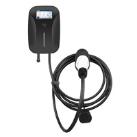 Support OEM/ODM, chargeur de voiture électrique 32A/7KW Type 2, borne de recharge murale standard européenne, station de recharge pour véhicules électriques à montage mural