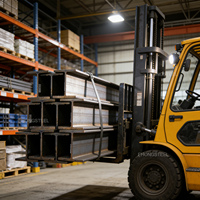 Profilés en acier doux IPE, IPN, HEA, HEB conformes aux normes ASTM – Matériaux de construction en acier – Poteaux de support et poutres en H – Stockiste