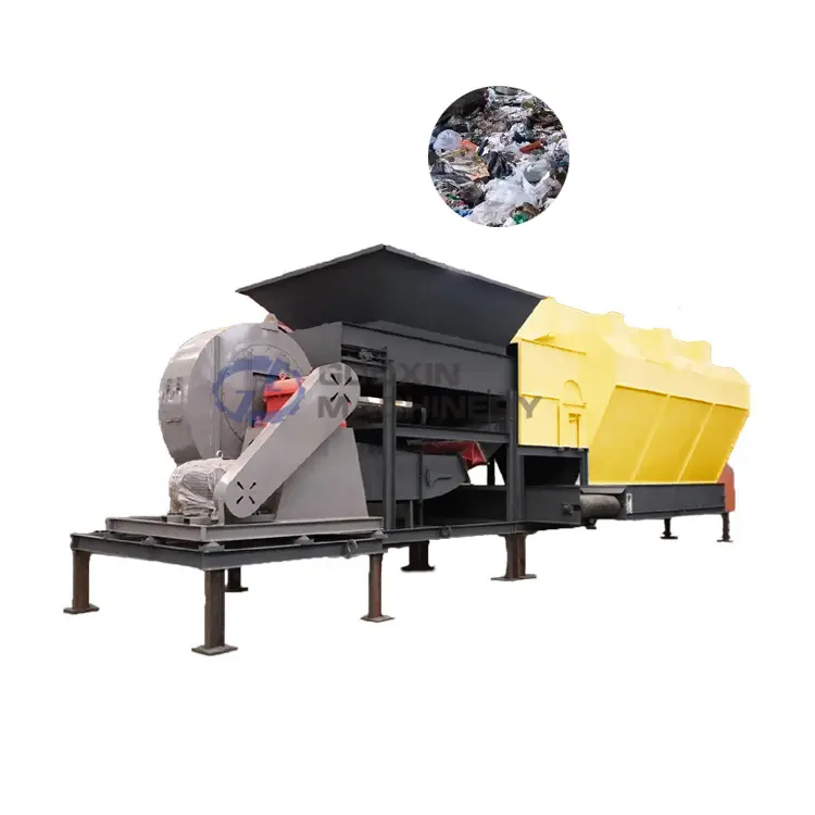 Mesin penyortir limbah umum Tiongkok memisahkan sistem manajemen limbah kota karton logam plastik garis penyortiran limbah domestik