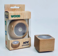 Haut-parleur rétro en bois VT - Système audio portable en bois massif - Cadeau créatif audio - Mini caisson de basses