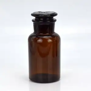 Bán sỉ thuốc thử chai hổ phách rộng miệng-Phòng Thí Nghiệm Miệng Rộng Amber Glass Pill Apothecary Thuốc Thử Chai 30Ml 60Ml 125Ml 250Ml 500Ml 1000Ml