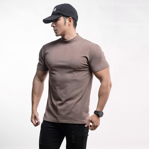 Camiseta Deportiva de Manga Corta para Hombre, de Terciopelo Grueso de Doble Cara, Color Sólido, 100% Algodón, con Serigrafía - Product Image 6