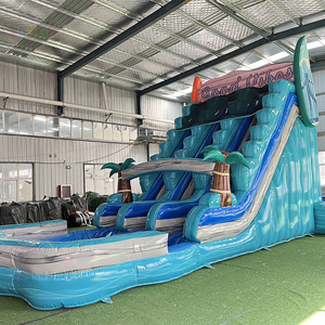 Toboggan aquatique gonflable en PVC de 18 oz pour enfants, <span class=keywords><strong>avec</strong></span> <span class=keywords><strong>piscine</strong></span> à jets d'eau, idéal pour les événements et la location - Product Image 3