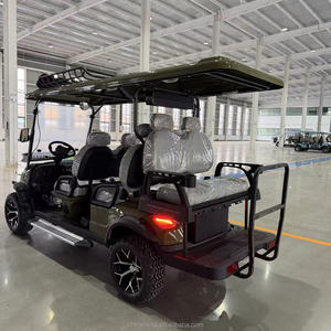 รถกอล์ฟอเนกประสงค์ 6 ที่นั่ง พร้อมตะกร้าด้านหน้าและไฟ LED สำหรับการผจญภัย 6 ที่นั่ง ความจุขนาดใหญ่ -- สำหรับสนามกอล์ฟ - Product Image 2