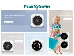 <span class=keywords><strong>2026</strong></span> Handsfree Automatische Ruimtebesparende Dubbele Trommel Wasmachine voor Ondergoed, speciaal voor de wasruimte - Product Image 6