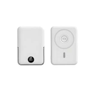 5000 мАч Мини Портативный PD22.5W Быстрая зарядка магнитный беспроводной Power Bank зарядное устройство с подставкой держатель для мобильных телефонов - Product Image 2