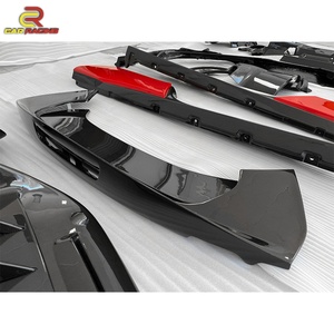 ชุดแต่งคาร์บอนไฟเบอร์แห้ง สำหรับ Ferrari SF90 ประกอบด้วยลิ้นหน้า สปอยเลอร์หลัง ดิฟฟิวเซอร์หลัง สเกิร์ตข้าง สไตล์ OEM อะไหล่รถยนต์ - Product Image 4