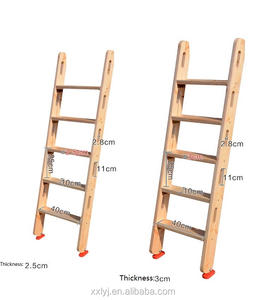 Ndoor-<span class=keywords><strong>Escalera</strong></span> <span class=keywords><strong>de</strong></span> cabina para loft, cama <span class=keywords><strong>de</strong></span> madera con tobogán, fuerte y suave, para tus adorables niños - Product Image 2