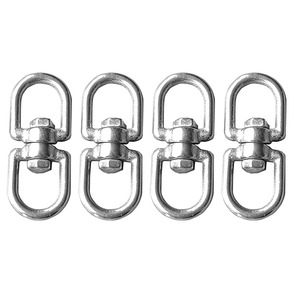 Anneaux pivotants robustes en acier inoxydable 304, crochets à double œillet pour balançoire d'arbre, mousquetons pivotants, attaches rapides pivotantes, manilles pivotantes - Product Image 2