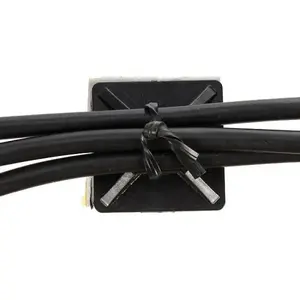 Elehk Plastic self-adhesive Cable Tie Mount Mounting Base Self Adhesive Nylon Cable Tie Mounts