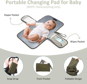 Muestra Gratuita, Bolsa de Pañales de Viaje para Mamá, de Gran Capacidad, con Abertura Amplia, de Cuero Vegano PU, Personalizable - Product Image 3