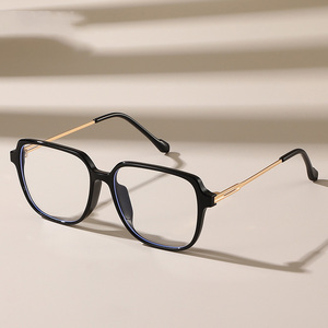 Monturas de Gafas 2025, Ópticas Delgadas, Económicas, Doradas, para <span class=keywords><strong>Miopía</strong></span>, con Protección Anti Luz Azul - Product Image 1