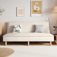 Nuevo Sofá Cama Plegable Multifuncional de Estilo Nórdico con Tela Antiarañazos para Gatos, Diseño Reversible, 2 Plazas, para Sala de Estar/Oficina