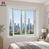 Fenêtre coulissante en PVC certifiée CE, multi-chambres, haute résistance, sur mesure pour projets d'habitation et d'appartements, vente en gros