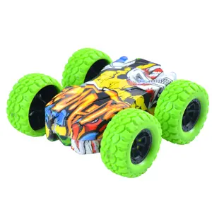Popüler çocuk atalet 4WD oyuncak çift taraflı sürücü erkek hediye plastik araba modeli çocuklar için oyuncak araba