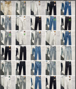 جينز رجالي مغسول بساق مستقيمة زرقاء أرجوانية بجودة عالية - Product Image 5