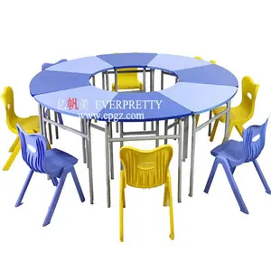 Design moderno mobili per bambini in età prescolare mobili per aula scuola materna tavolo e sedie set per bambini