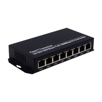 Convertisseur de média Gigabit 8 ports RJ45, 2 ports fibre SC avec 8 ports RJ45 10/100/1000 Mbps, transceiver fibre optique
