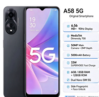 Smartphone FOR OPP A58 5G Version Globale Originale 6,5 pouces 90Hz 50MP 5000mAh 33W Double SIM Android