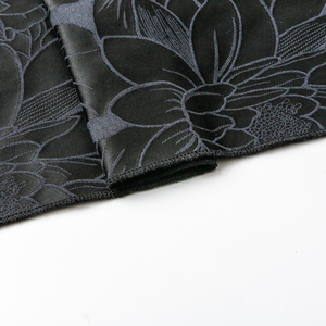 KEER JDM1084M fabricant de fleurs délicates design brocart coton polyester tissu jacquard noir - Product Image 4