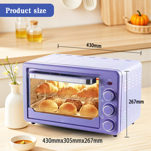 Venta al por Mayor de Fábrica, <span class=keywords><strong>Horno</strong></span> Eléctrico Doméstico de <span class=keywords><strong>22</strong></span> <span class=keywords><strong>Litros</strong></span>, 38 <span class=keywords><strong>Litros</strong></span>, 48 <span class=keywords><strong>Litros</strong></span> con Bandeja Giratoria y Función de Aire Caliente - Product Image 3