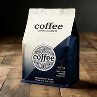 Sachets Mylar à fond plat personnalisés imprimés, à valve et fermeture éclair, en aluminium, pour grains de café, 3kg, 5kg, 10kg, 15kg – Vente chaude