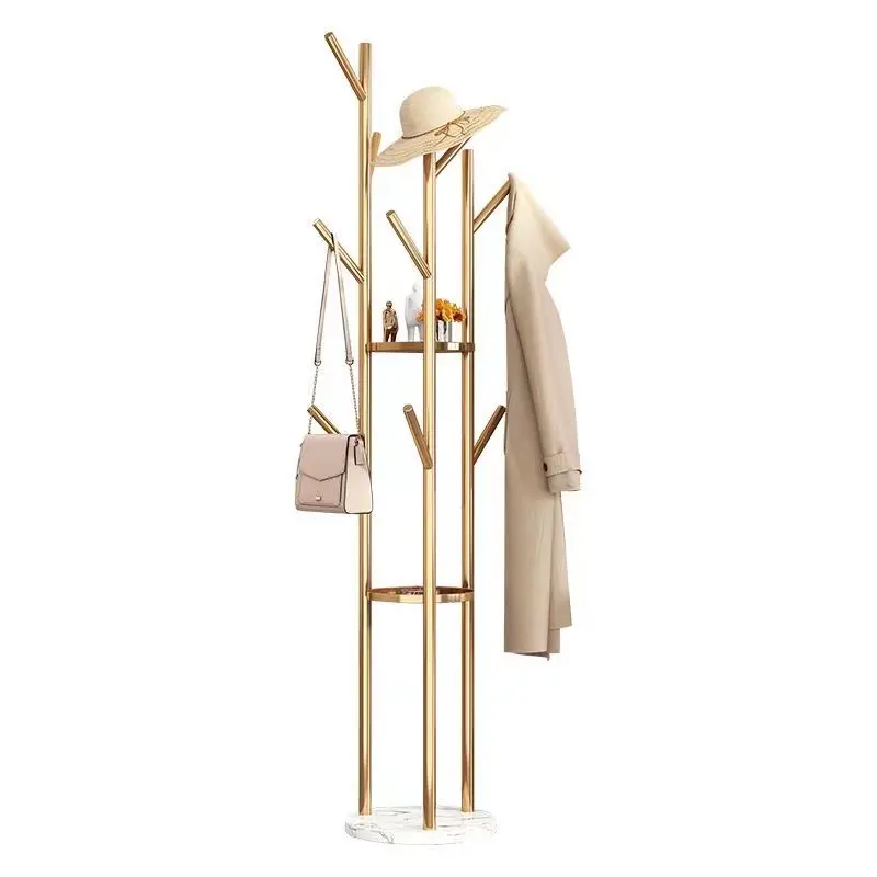 Free Standing Coat Rack Marble Base Clothes Stand Hat And Coat Rack For Hallway Umbrella Stand