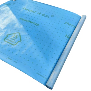 Duvar kaplaması PP nonwoven wrap folyo nem kendinden yapışkanlı buhar geçirgen hava bariyeri folyo (membran) rulo - Product Image 1