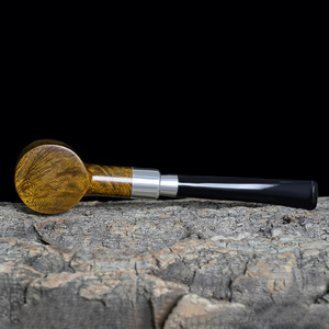 Muxiang Briarwood Smoking Pipe Straight Type Wooden Tobacco Pipe For Men Gift - Product Image 4