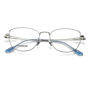 2026 Ultra Light Titanium Ins Style Eyeglasses Fashionable Polygonal <b>Large</b> <b>Frame</b> Elegant Diamond Face Shape for Men Women - Product Image 4