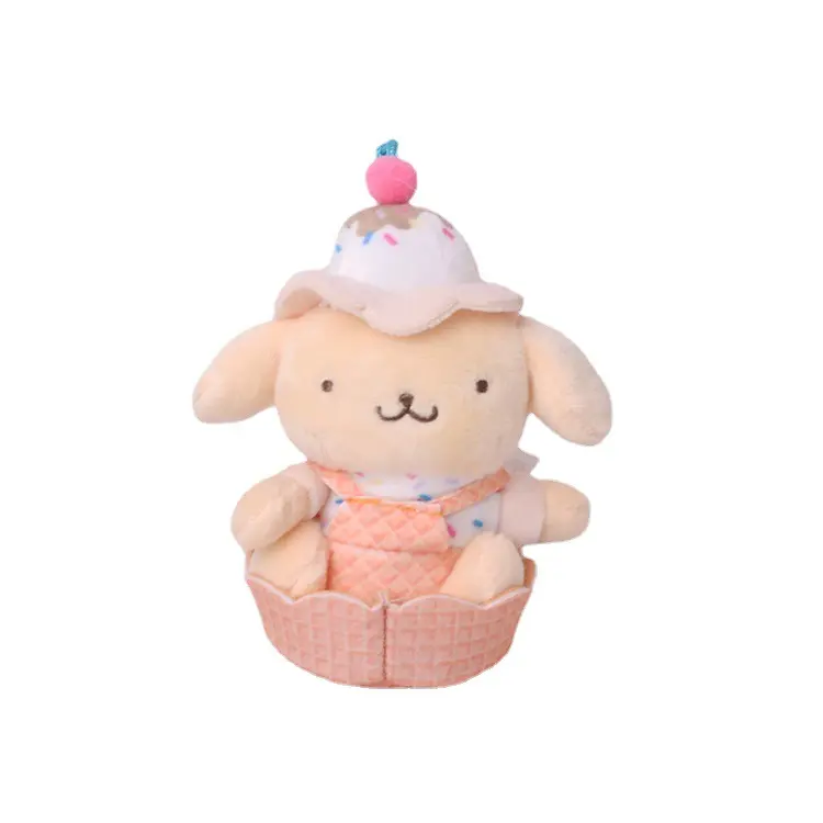 Sevimli karikatür dondurma koni Sanrio serisi peluş oyuncak mi peluş oyuncak Mymelody çocuk hediye