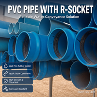 Sprinkleranlage 75mm bis 500mm Grüner Gummiring-Verbinder Druckbeständig Chemikalienresistent Korrosionsbeständiges PVC-Rohr