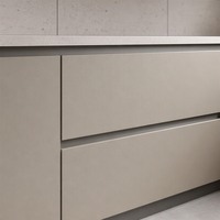Meuble bas de cuisine avec façades en mélaminé et structure en aggloméré pour projets d'appartements et de villas, destiné aux entrepreneurs et distributeurs