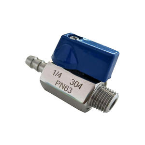 Mini válvula de bola de 1/4 pulgada de acero inoxidable 304 PN63 para control de flujo de agua - Product Image 3
