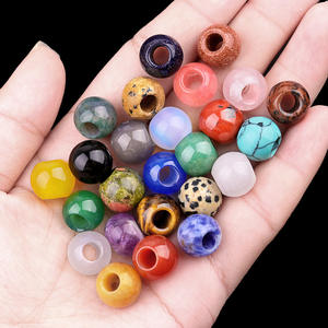 Perline in <span class=keywords><strong>Pietra</strong></span> Semi-Preziosa 12mm Rotonde con Foro da 5mm, Perline in Agata e Cristallo per Bracciali e Collane Fatti a Mano - Product Image 1