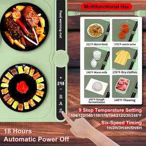 Piastra riscaldante elettrica pieghevole in Silicone stuoia di controllo vassoio riscaldante <span class=keywords><strong>per</strong></span> alimenti <span class=keywords><strong>per</strong></span> l'installazione del controsoffitto <span class=keywords><strong>per</strong></span> uso domestico e auto - Product Image 2