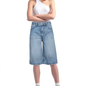 New Arrivals 2026 Unisex Denim 100% Cotton Custom Front Logo Vintage Acid <b>Wash</b> Windproof Breathable Summer Shorts <b>Men</b> Women - Product Image 1