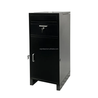 Boîte aux lettres extérieure autonome en acier inoxydable, étanche, antivol, verrouillable, grande capacité, avec serrure à clé pour courrier et colis