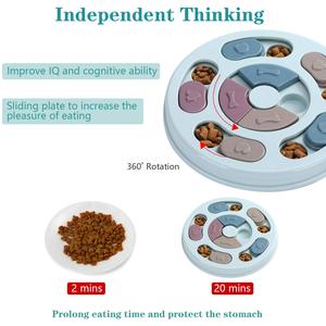 Divertente gioco IQ interattivo alimentatore lento Dispenser trattare cane Puzzle Feeder giocattoli - Product Image 4