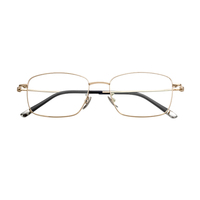 Monture de lunettes optiques rétro unisexe en titane, pour lecture, forme visage diamant, légères, durables, vente en gros