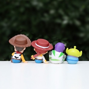 Jouets de dessins animés d'anime, Toy Story Woody Forky Jessie Buzz Lightyear Alien, figurines miniatures mixtes pour enfants, poupées - Product Image 3