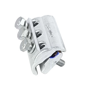 ตัวหนีบสายไฟฟ้าแบบร่องคู่ขนานชนิดน็อตทองแดงอะลูมิเนียม JECSNAY APG-B1 สำหรับสายส่งกำลัง ใช้เชื่อมต่อสายไฟฟ้าเปลือยแบบคู่ขนานสองเส้น - Product Image 4