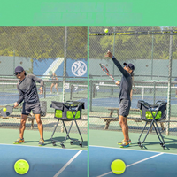 Chariot portable léger en acier pour balles de pickleball, sac de transport en tissu Oxford pour 120 balles de tennis et 100 balles de pickleball, utilisation extérieure