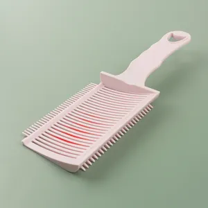 Özel Logo berber saç kesme tarağı toptan düz üst kesme tarak Salon kuaför kılavuzu tarak kesme için harika